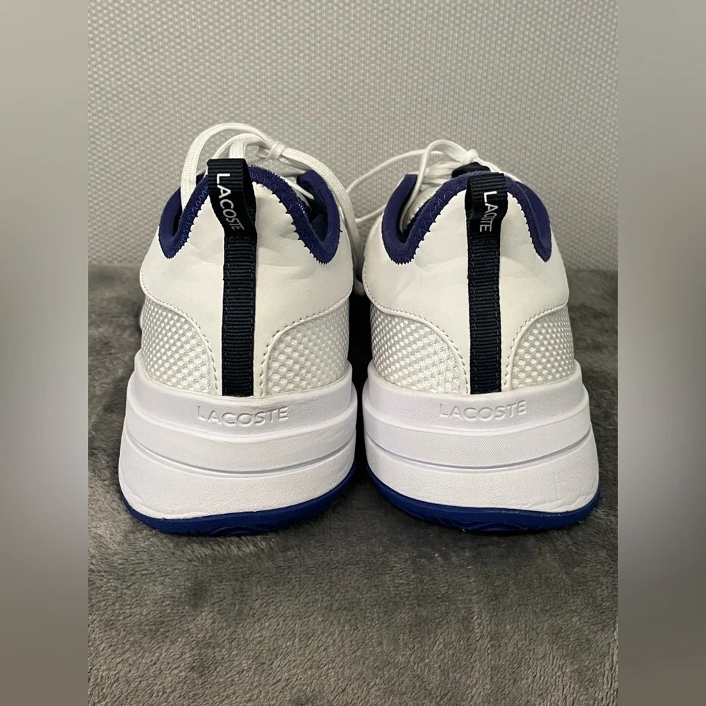 Lacoste AG-LT 21 men’s sneakers OrthoLite anti-microbial footbed. White blue 9.5 - Picture 6 of 12